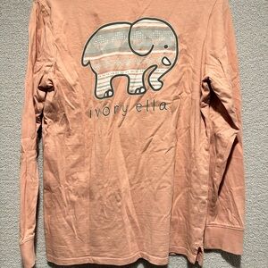 Ivory Ella Womens Long Sleeve Shirt - Dusty Pink